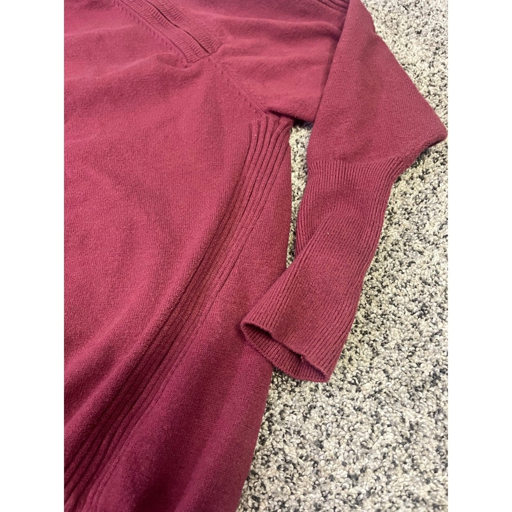 Seraphine‎ Maternity Nursing Pullover Knit Sweater, Mock-Neck Size XXL Berry Red - Picture 4 of 12